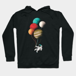 Astronaut Planet Balloons Hoodie